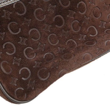 Celine Brown Suede Macadam Handbag