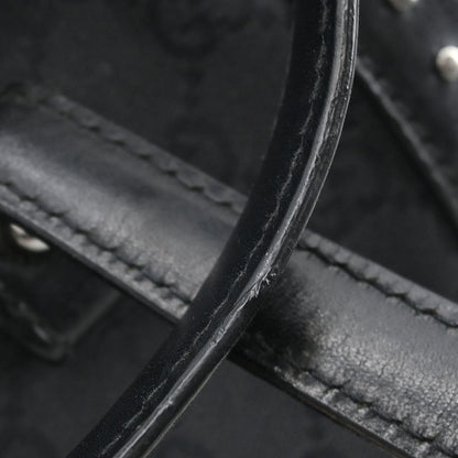 Gucci Black Bamboo GG Handbag