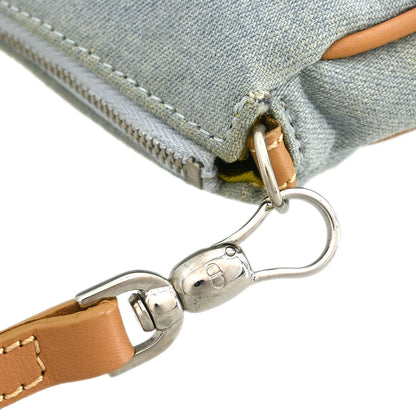 Christian Dior Light Blue Denim Saddle Handbag