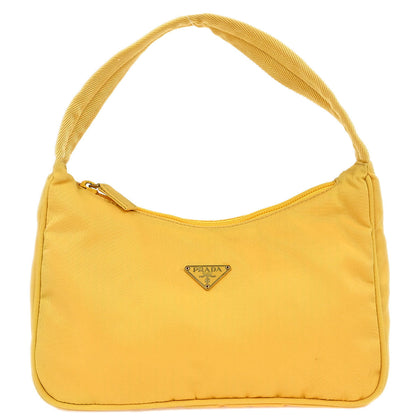 Prada Yellow Nylon Handbag