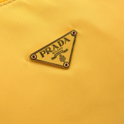 Prada Yellow Nylon Handbag