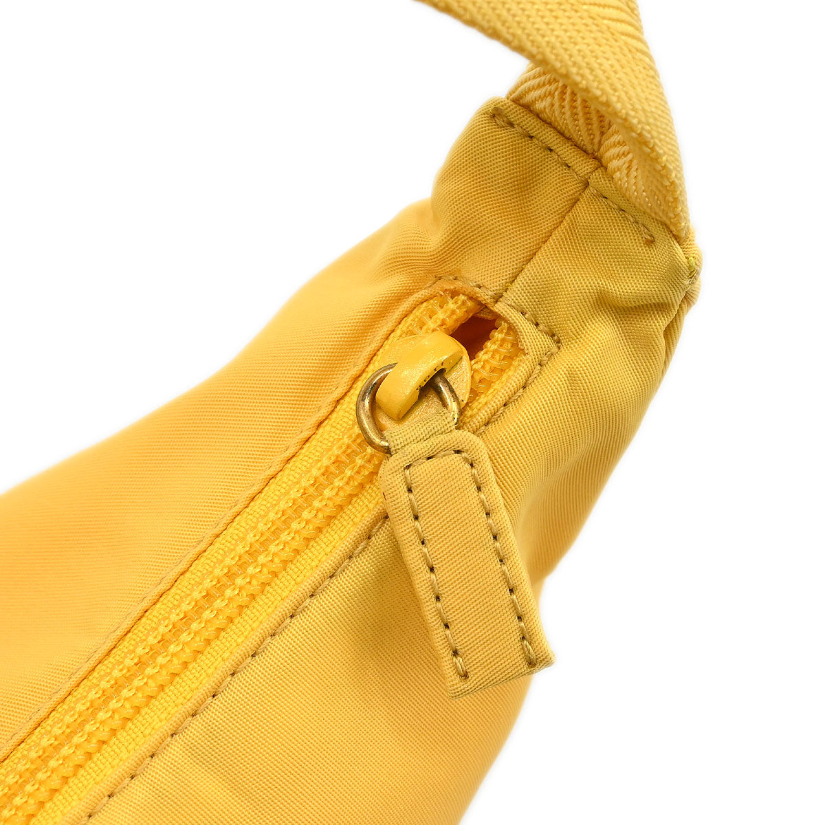Prada Yellow Nylon Handbag