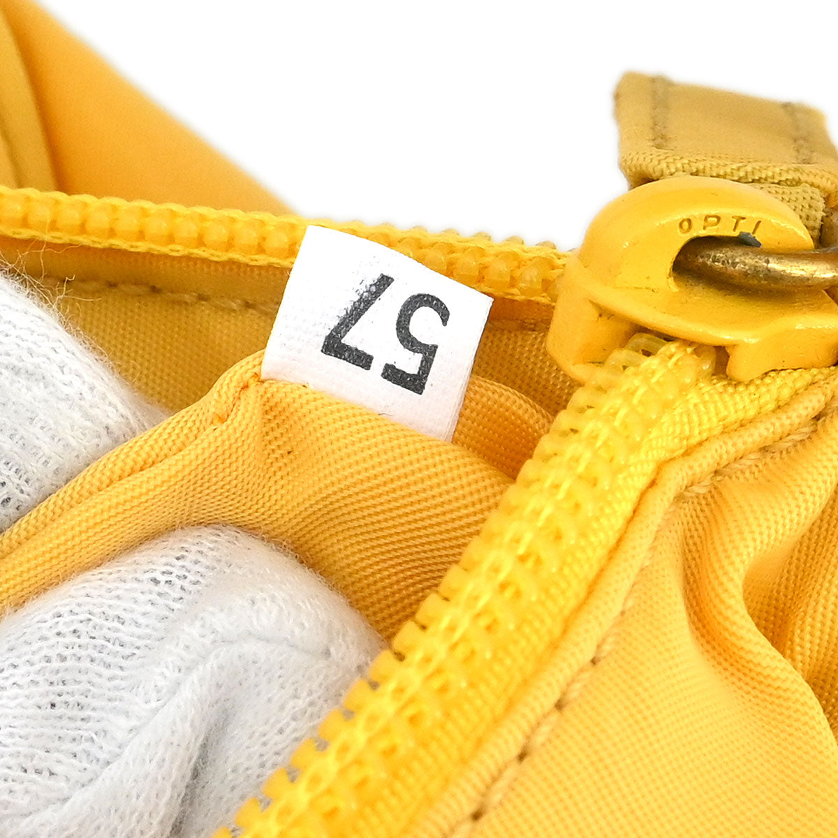 Prada Yellow Nylon Handbag