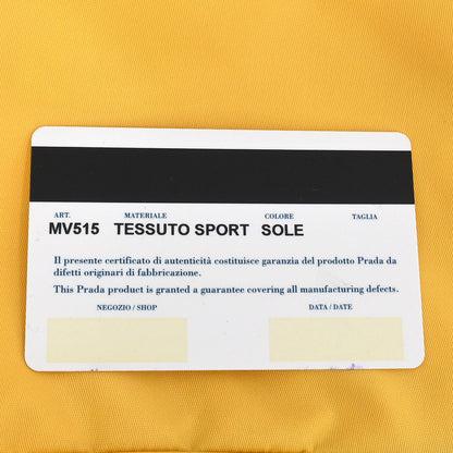 Prada Yellow Nylon Handbag