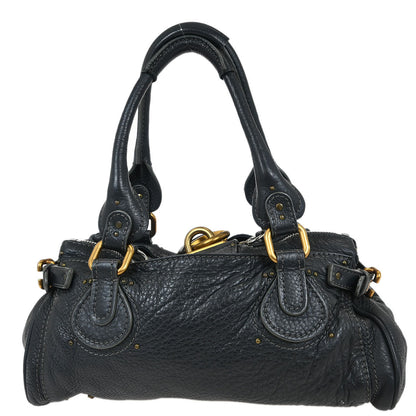 Chloe Dark Gray Paddington Medium Handbag