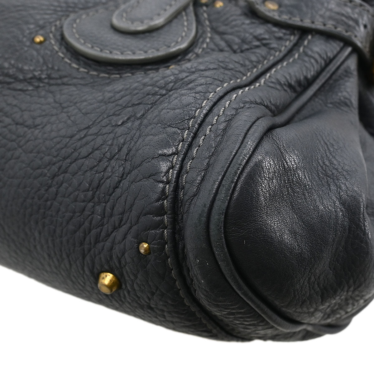 Chloe Dark Gray Paddington Medium Handbag