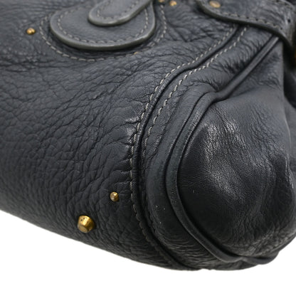 Chloe Dark Gray Paddington Medium Handbag
