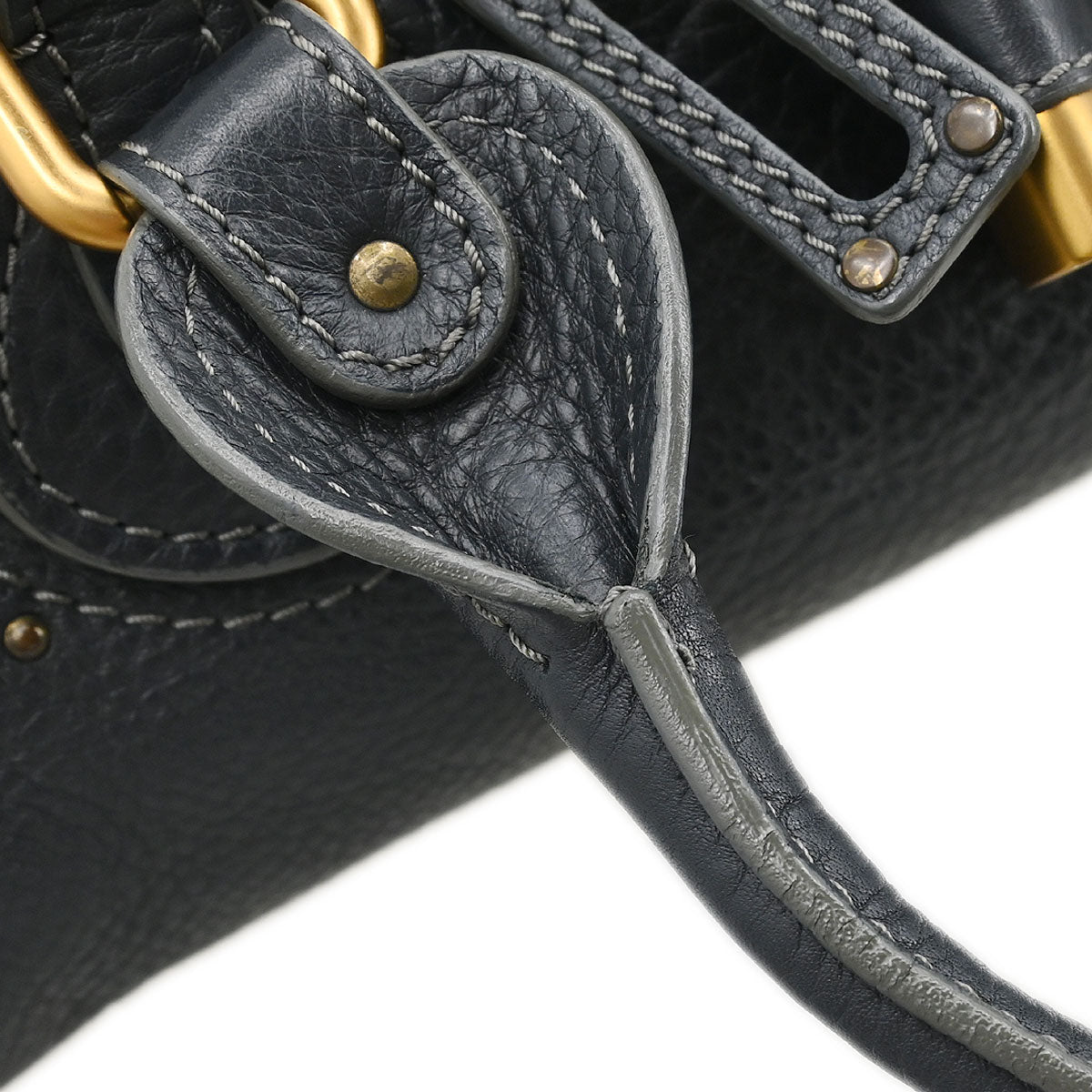 Chloe Dark Gray Paddington Medium Handbag