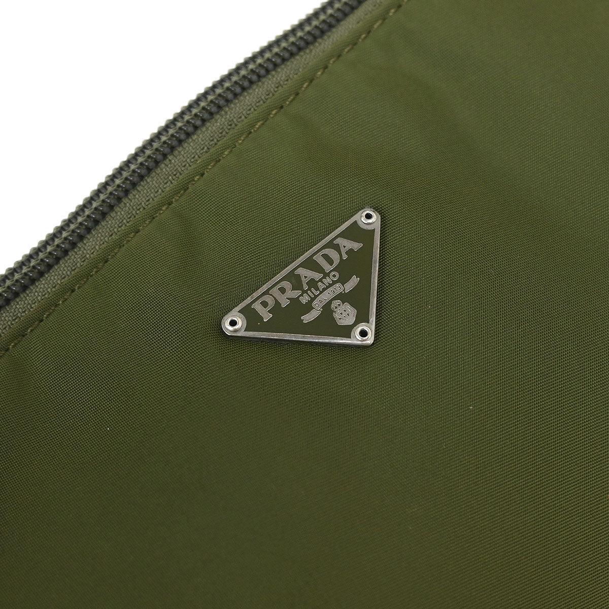 Prada Green Nylon Handbag