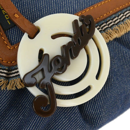 Fendi Blue Denim Chef Handbag