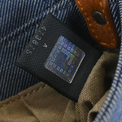Fendi Blue Denim Chef Handbag