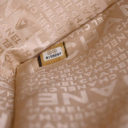 Chanel Beige Lambskin Choco Bar Tote Bag