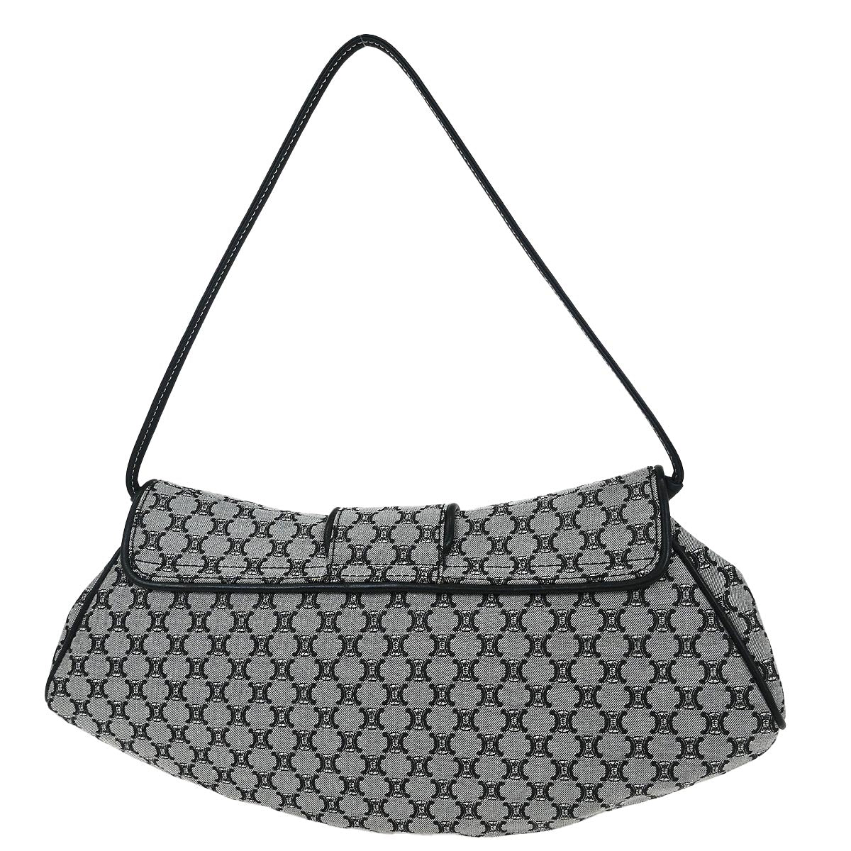 Celine Gray Canvas Macadam Handbag