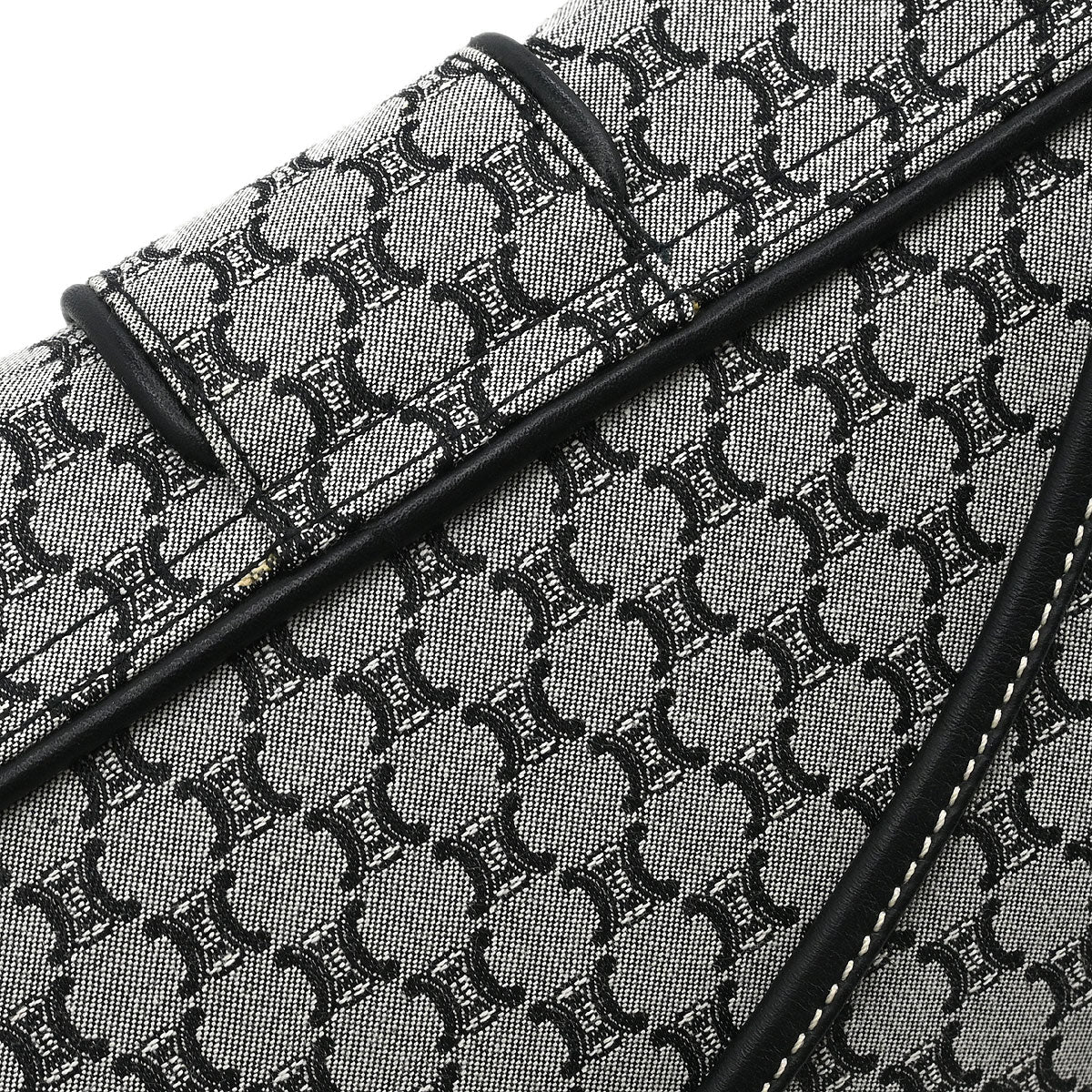 Celine Gray Canvas Macadam Handbag