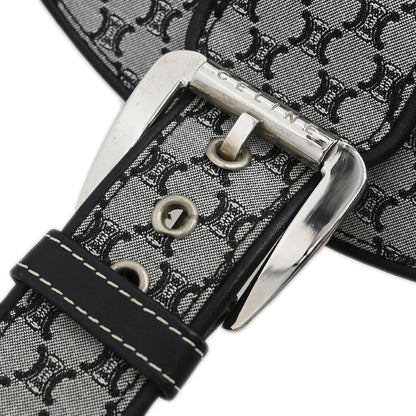 Celine Gray Canvas Macadam Handbag