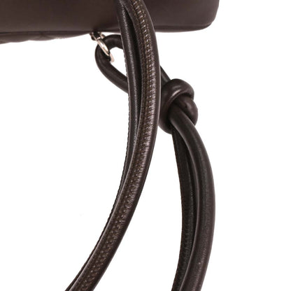 Chanel 2004-2005 Dark Brown Calfskin Cambon Ligne Bowling Bag