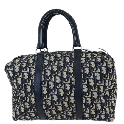 Christian Dior Navy Canvas Trotter Handbag