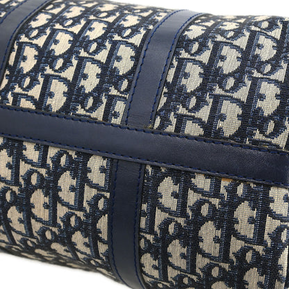 Christian Dior Navy Canvas Trotter Handbag
