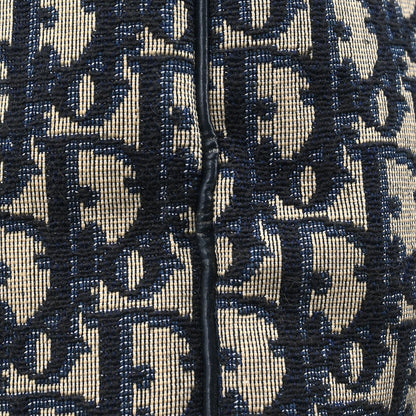 Christian Dior Navy Canvas Trotter Handbag