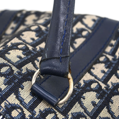 Christian Dior Navy Canvas Trotter Handbag