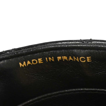 Chanel 1996-1997 Black Patent Leather Double Sided Flap Shoulder Bag