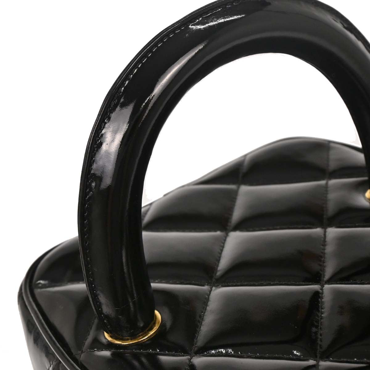 Chanel 1996-1997 Black Patent Leather Vanity Handbag