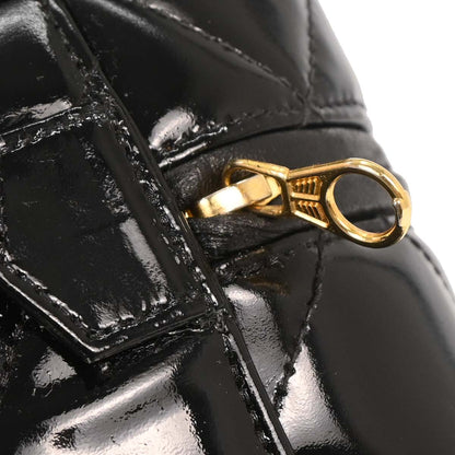 Chanel 1996-1997 Black Patent Leather Vanity Handbag