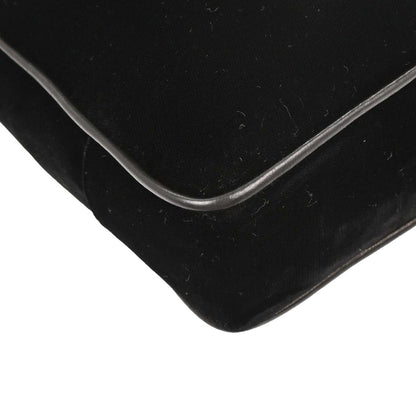 Chanel Black Velvet Shoulder Tote Bag