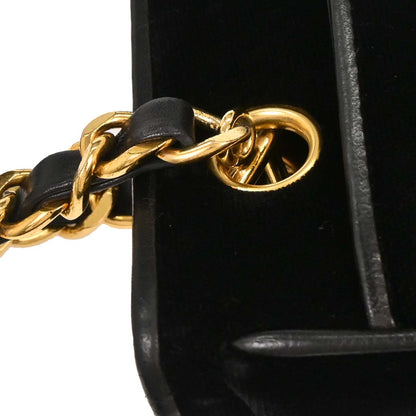 Chanel Black Velvet Shoulder Tote Bag