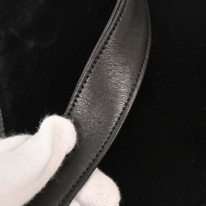 Chanel Black Velvet Shoulder Tote Bag
