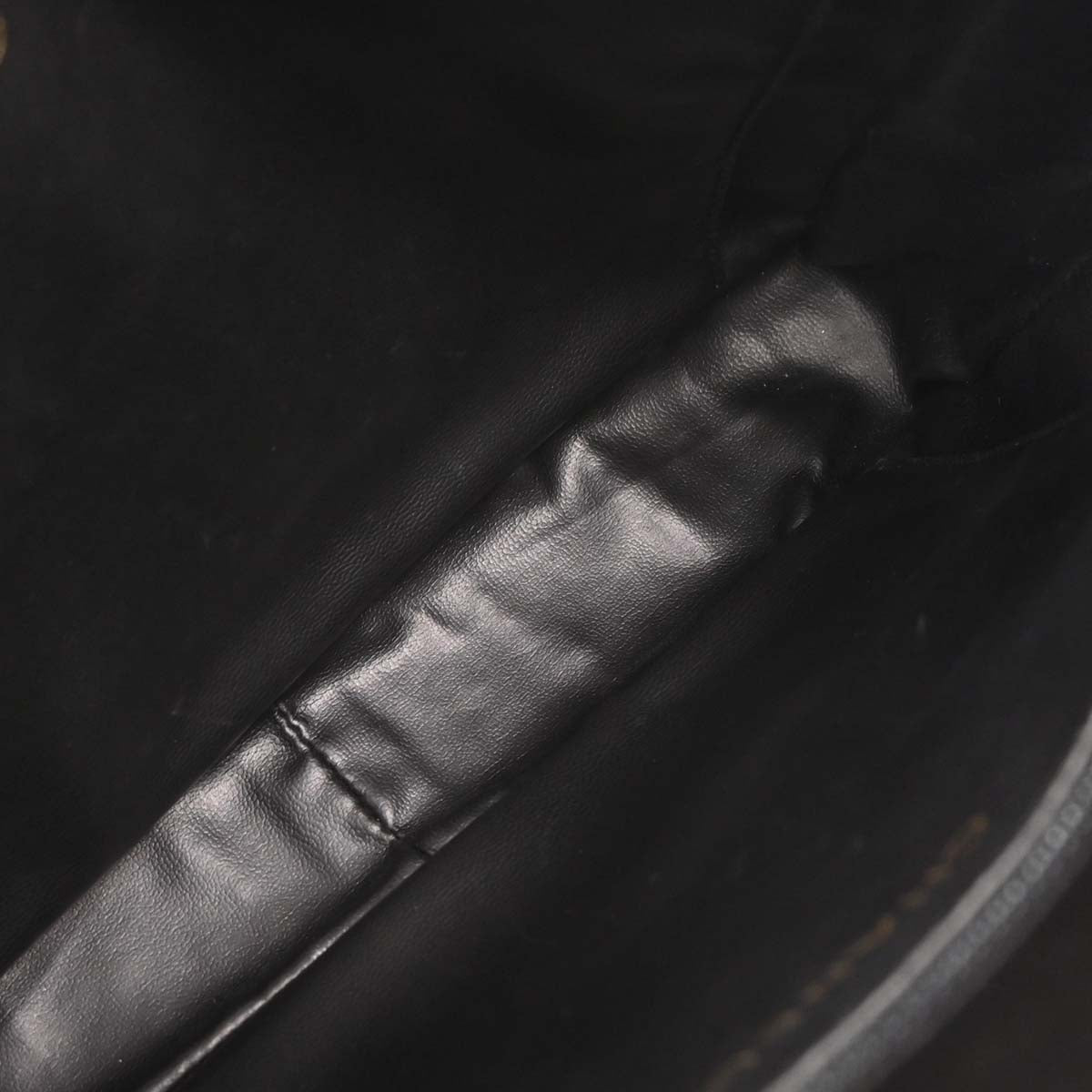 Chanel Black Velvet Shoulder Tote Bag