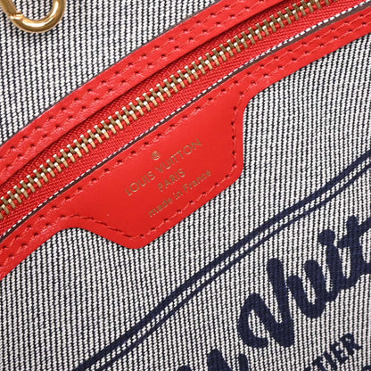 Louis Vuitton Monogram Denim Neverfull MM Shoulder Tote Bag M44981