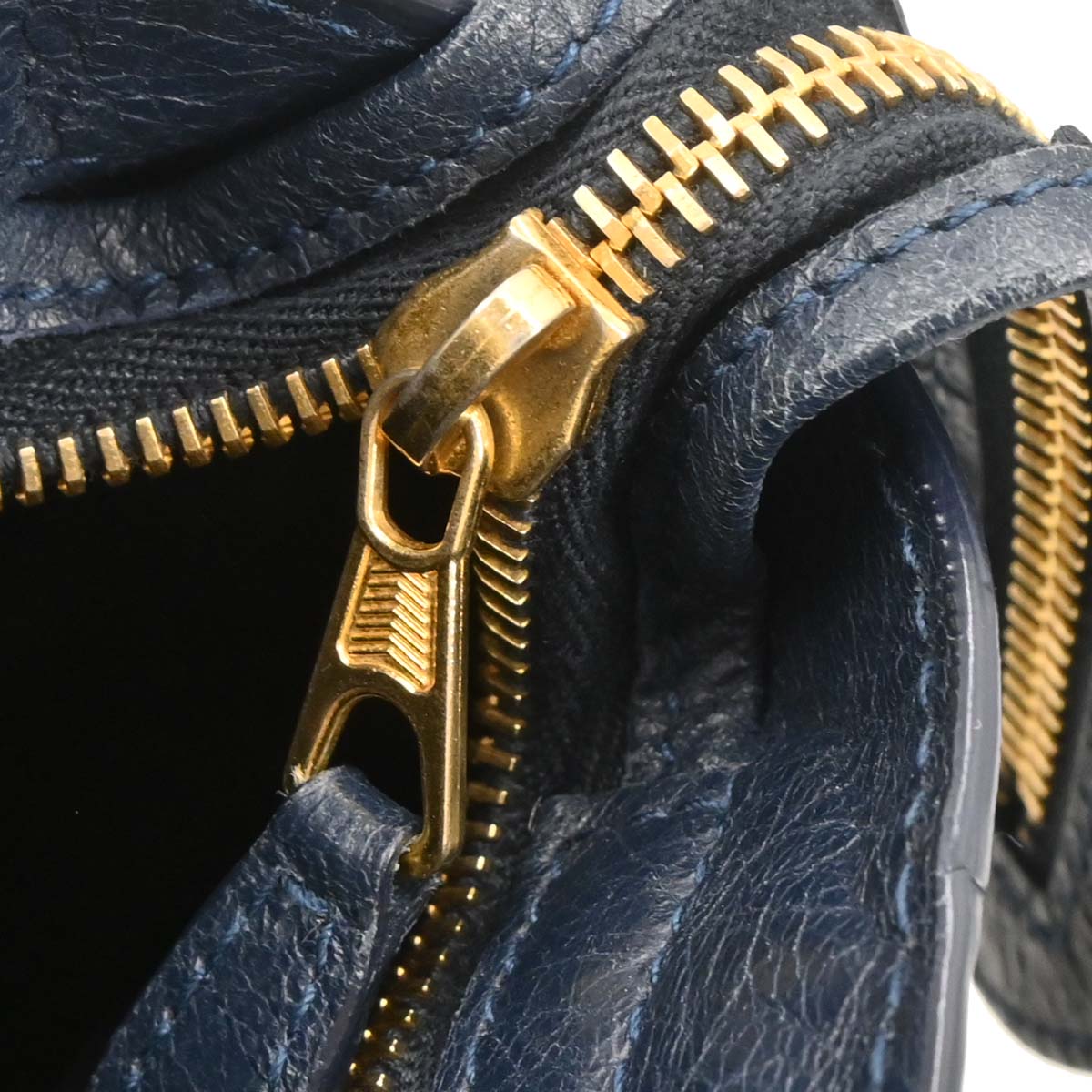 Balenciaga Navy Lambskin Mini City 2way Shoulder Handbag