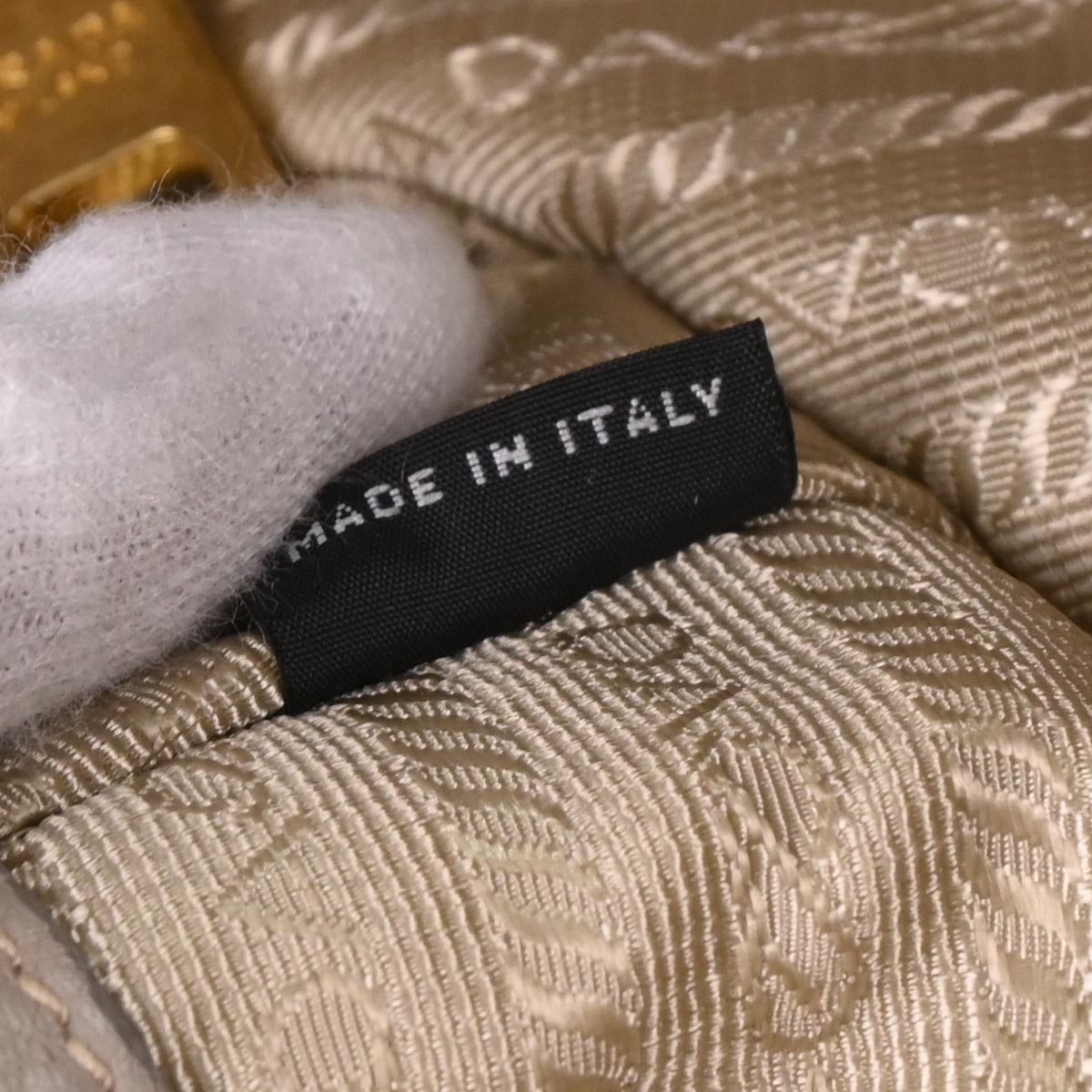 Prada Gray Leather 2way Shoulder Handbag