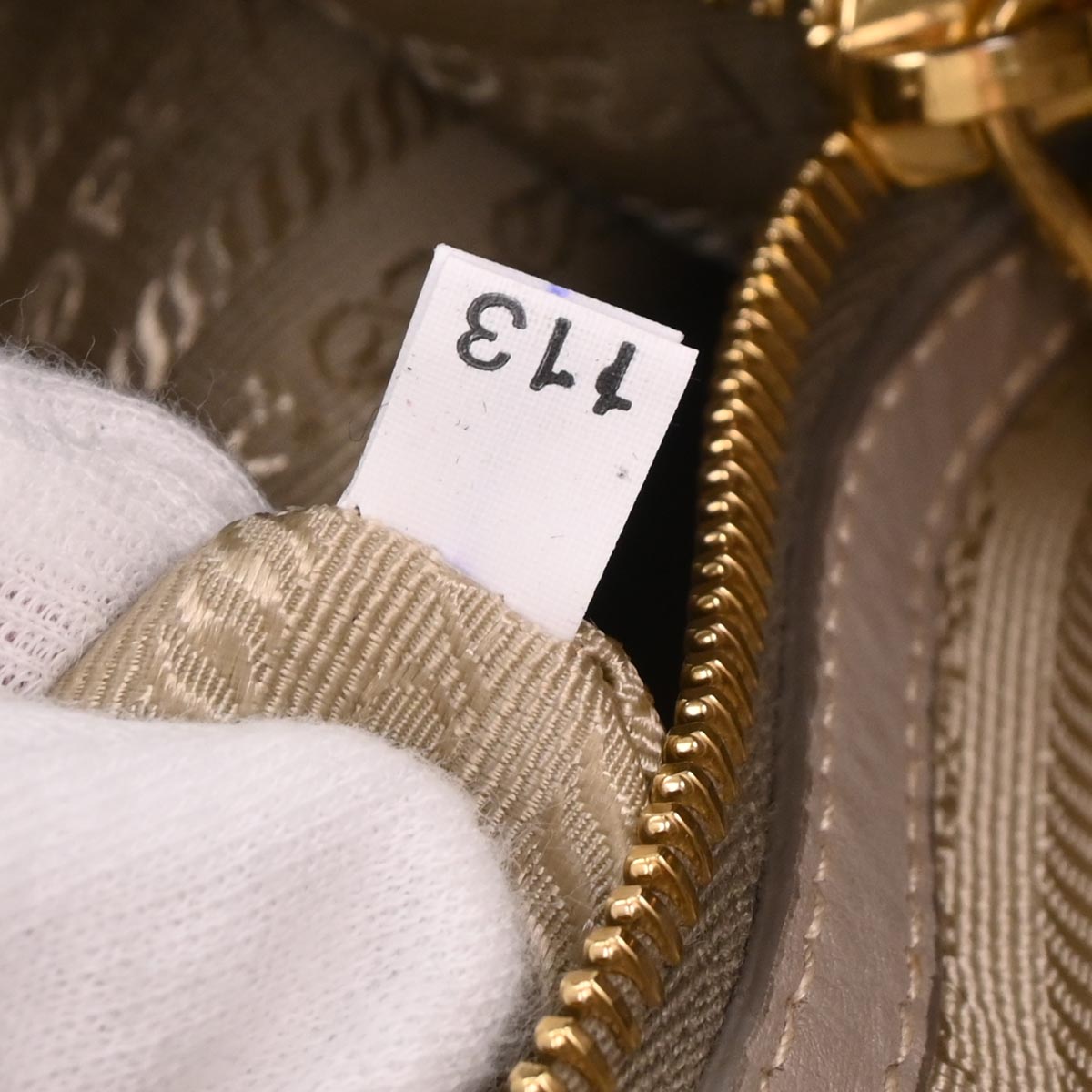 Prada Gray Leather 2way Shoulder Handbag