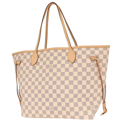 Louis Vuitton Damier Azur Neverfull MM Shoulder Tote Bag N41361