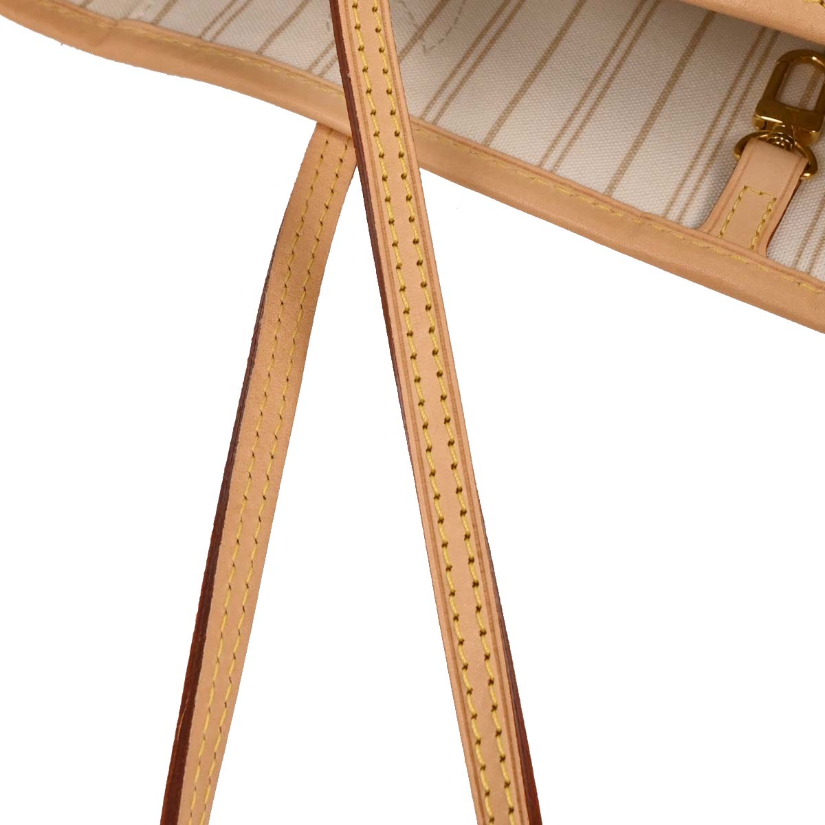 Louis Vuitton Damier Azur Neverfull MM Shoulder Tote Bag N41361