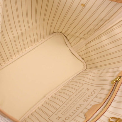 Louis Vuitton Damier Azur Neverfull MM Shoulder Tote Bag N41361