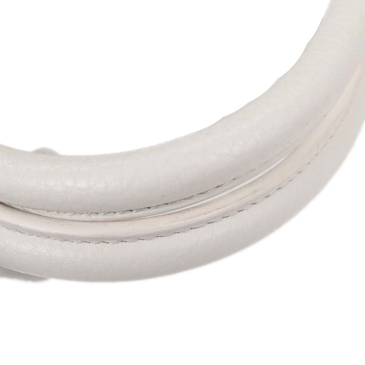 Hermes White Taurillon Clemence Birkin 30 Handbag