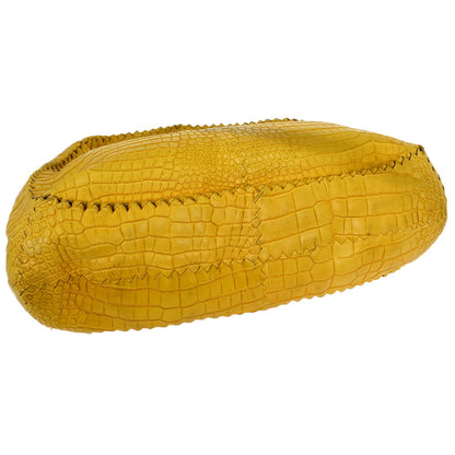 Bottega Veneta * Yellow Crocodile Hobo Bag