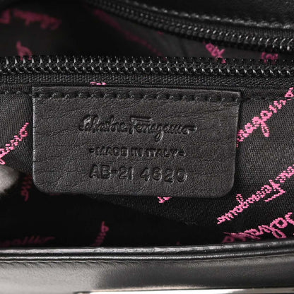 Salvatore Ferragamo Black Gancini Handbag