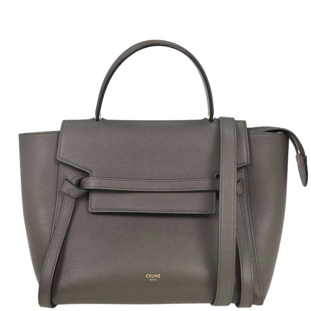 Celine Gray Belt Bag 2way Handbag