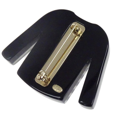 Chanel Brooch Pin Black Sweater 18A