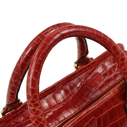 Loewe * Red Crocodile Amazona 28 Handbag