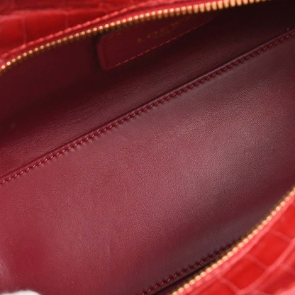 Loewe * Red Crocodile Amazona 28 Handbag