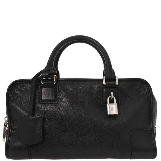 Loewe Black Leather Amazona 28 Handbag