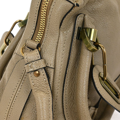 Chloe Beige Paraty 2way Shoulder Handbag