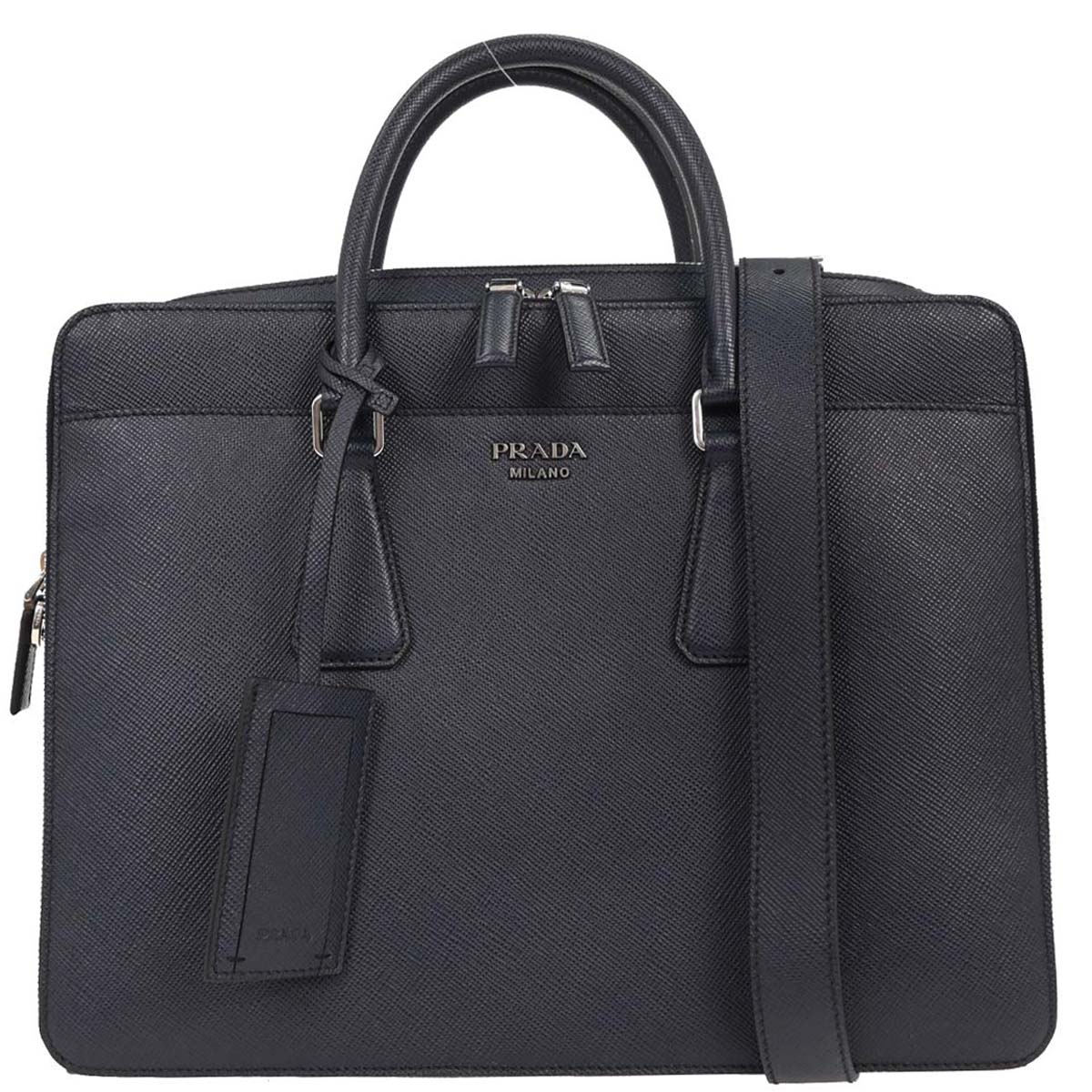 Prada Navy 2way Briefcase Shoulder Handbag