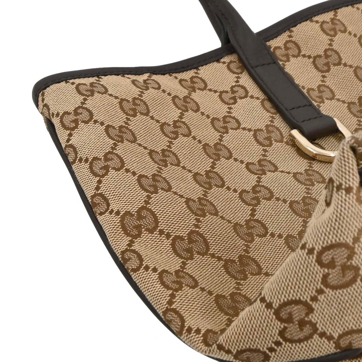 Gucci Brown Beige GG Tote Bag