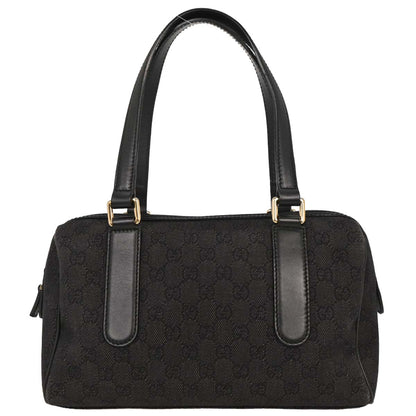 Gucci Black Canvas GG Handbag